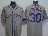 New York Mets #30 Michael Conforto Gray New Cool Base Stitched MLB Jersey,baseball caps,new era cap wholesale,wholesale hats